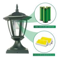 Lámpara Solar Para Valla Exterior IP65 Decorativa Para Jardín Puerta Casa De Campo Lámpara Solar Autocontenida Protección Total - details 5