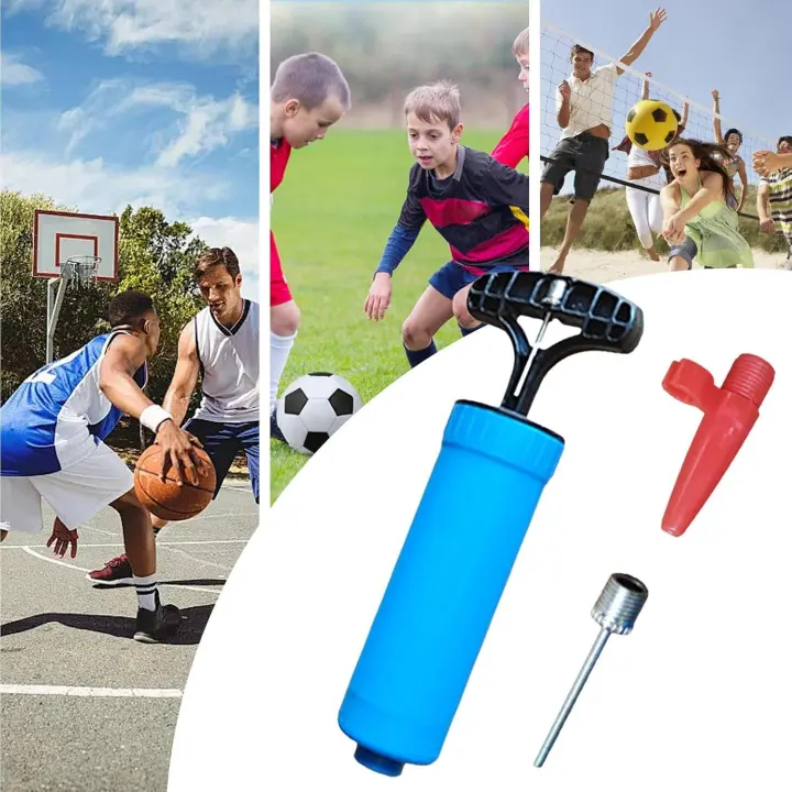 Bomba de balón - Bomba de mano portátil para balón deportivo, bomba de aire para baloncesto con manómetro | Bomba de mano eléctrica portátil, elegante bomba de aire portátil, bomba de aguja de moda - 1