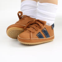 Zapatos Para Bebés Recién Nacidos Antideslizantes Niños Y Niñas Casual Moda Zapatos De Bajo Talón Suave Funda De Goma Cierre De Encaje - details 15
