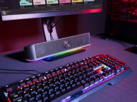 Barra de Sonido Gaming Trust GXT 619 Thorne, Sonido Estéreo Envolvente, Iluminación LED RGB Personalizable, 12W de Potencia Máxima, Control de Volumen Frontal, Conexión USB y Jack 3.5mm, Diseño Compacto y Moderno, Ideal para PC y Portátiles. - details 1