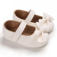 Zapatos De Bebé Para Niñas Serie Blanca PU Cuero Suela Suave Antideslizante Cordón Zapatos De Princesa Para Recién Nacidos - details 36