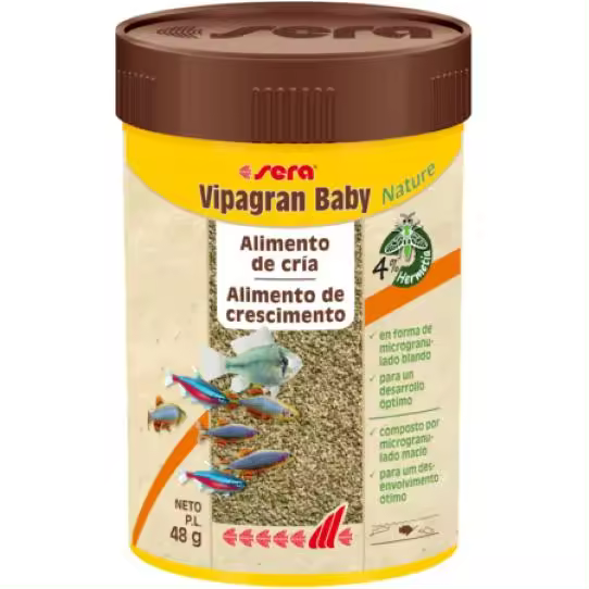Sera Vipagran Baby Nature - Microgranulado Blando para Alevines - 1