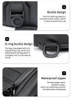 Bolsa De Espejo Para Motocicleta Impermeable De Gran Capacidad Negro Estuche Rígido De Almacenamiento Para Carreras Y Viajes - details 7