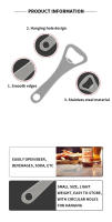 10PCS Abrecajas De Acero Inoxidable Creativo Abrebotellas Para El Hogar Herramienta De Cocina Práctica Y Duradera - details 1