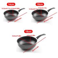 Sartén Mini Para Cocinar Omeletes Antiadherente De Hierro Con Manija Larga Electrodomésticos Para Hornear Huevos Y Panecillos - details 0