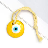 Lucky Eye Glass Drop Aceite Turco Mal De Ojo Colgante De Corazón De Mano De Fatima Para Puerta De Cuerda Tejida Joyería Para Hombres Y Mujeres Llavero De Moda - details 29