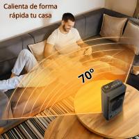 Calefactor Eléctrico Bajo Consumo, 1500W Calentador de Cerámica, Estufa Bajo Consumo, Calentador Eléctrico, Ahorro de Energía y Silencioso, 3 Modos con Control Remoto [Clase de eficiencia energética A] () - details 3