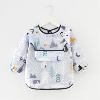 Bebé Bibs Impermeables Con Mangas Largas Para Bebés Recién Nacidos Disfraz Inverso Ropa Protectora De Alimentación Para 0-2 Años Indumentaria Infantil Unisex Estilo Moda - details 3