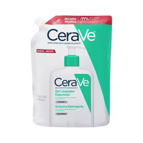 CERAVE LIMPIADOR ESPUMOSO ENVASE 473 ml RECARGA - 1