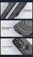 Funda Magnética De Lujo Para Samsung Galaxy S25 Ultra plus Con Soporte Para Lentes Plegables Y Carga Inalámbrica Magsafe Cubierta Suave Mate Protectora Contra Golpes Y Arañazos - details 10