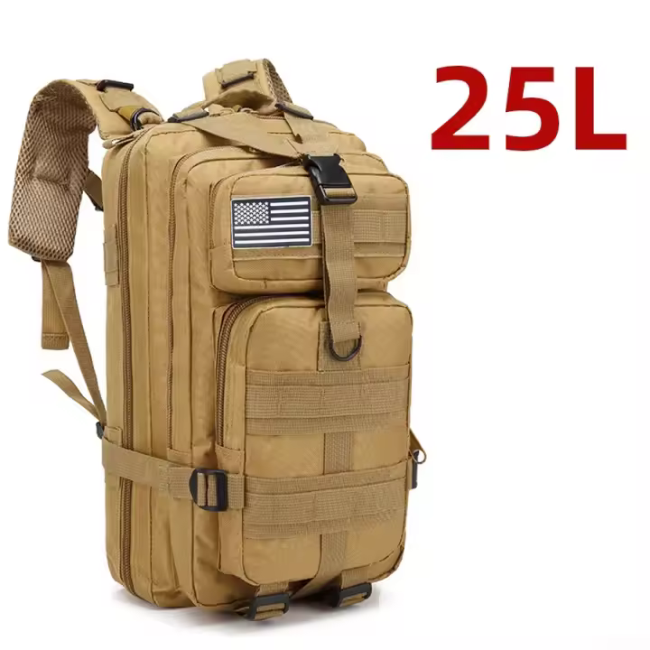 Mochila Táctica De Pesca Y Caza 25L/50L 1000D Nylon Impermeable Para Senderismo Y Camping Bolsa De Excursión Exterior Unisex - 1