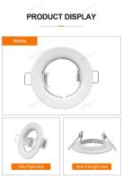 6pcs Foco LED De Techo Con Marco Recubierto De Aluminio GU10 MR16 Luz deSpot Para Fachada Blanco Sin Bombilla Incluida - details 7