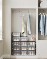 Cajas de Zapatos de Plástico Plegables y Apilables - Juego de 12 Organizadores para Zapatillas hasta Talla 44, Transparente, Azul, Blanco o Verde - details 2