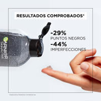 Garnier Pure Active Agua Micelar en Gel Purificante Jelly Water con Carbón y Ácido Salicílico. Reduce en un 44% las imperfecciones y en un 29% los puntos negros. *Resultados clínicamente probados y visibles en 1 semana - 400 ML - details 2