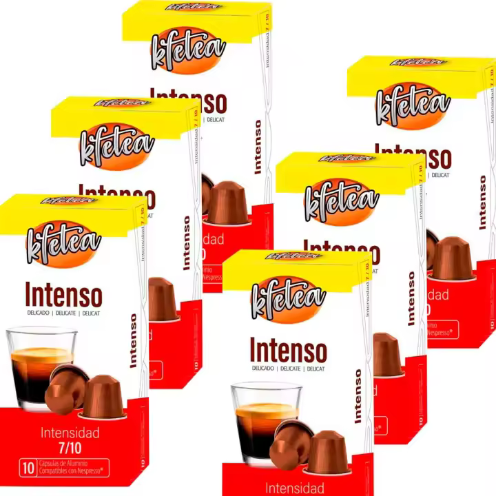 Intenso  compatibles Nespresso 60 capsulas rainforest alliance Kfetea - 1
