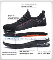 Zapatos De Seguridad Para Hombre Verano Malla Antipinchazos Punta De Acero Transpirables Ligeros Con Inserto De Kevlar Y Tela Superior - details 3
