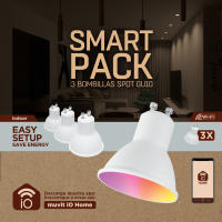 muvit iO Pack 3 Bombillas GU10 400lm, 5.5W, RGB+CCT, D50*H56 - details 0