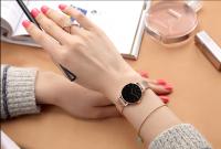 Reloj De Mujer Hannah Martin Con Movimiento Japonés Original Acero Inoxidable Malla Clásico Minimalista Rosado Oro - details 15