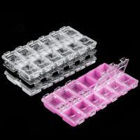 Caja De Almacenamiento Para Uñas Con 12 Compartimentos Organizador De Joyas Caja Para Flores Secas Contenedor De Strass Caja De Herramientas Para Manicura - details 0