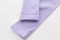 Pantalones De Niñas Moda Primavera Verano Colores Caramelo Pantalones De Lápiz Para Niños Niñas Coton Y Poliéster Talla Media - details 13
