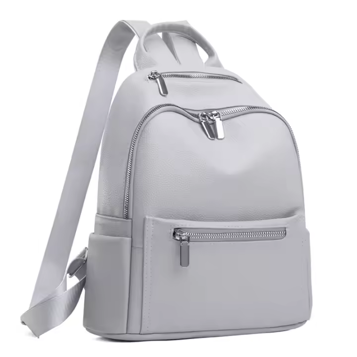 Nueva mochila informal de cuero suave para mujer, moderna y de alta gama, con gran capacidad para desplazamientos diarios. - 1