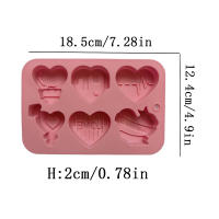 Molde De Silicona Para Chocolate Y Pasteles En Forma De Corazón Multicavity Regalo Para Hornear Y Hacer Candles Tamaño Pequeño - details 7