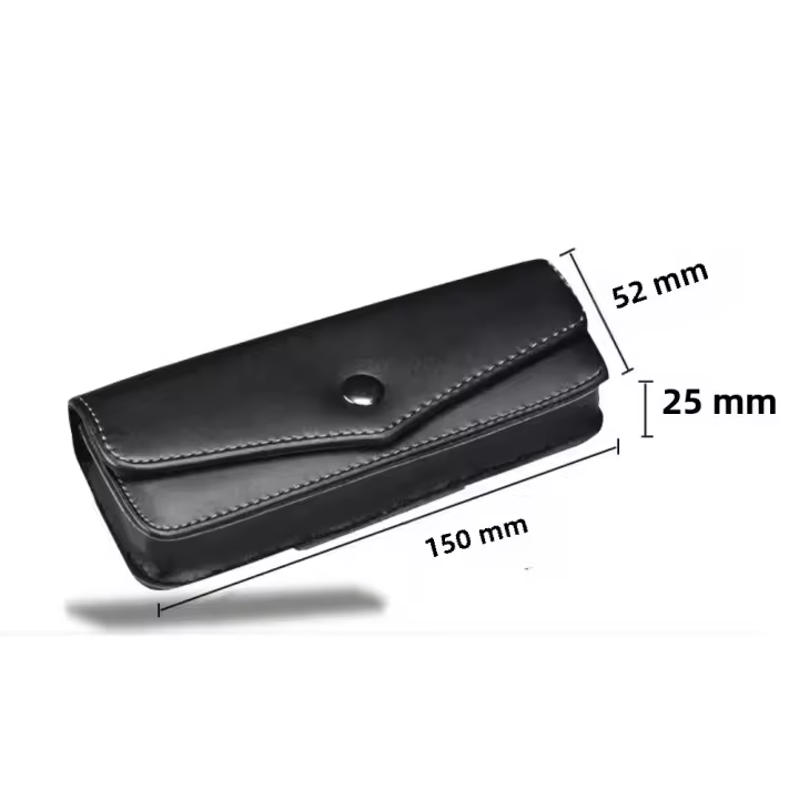 Estuche De Gafas De Cuero Para Hombres Estuche Portátil De Leder Para Lentes De Lectura Almacenamiento Y Transporte De Teléfonos Y Herramientas - 1