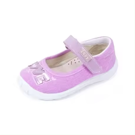Merceditas de loneta modelo LOVE de Lonettes Zapy for girls - 1