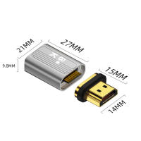Adaptador De Conector Magnético Compatible Con HDMI Hombre a Mujer 8K HDMI-Compatible 2.1 8K/60Hz 4K/120Hz Para Xiaomi TV Box PS5 - details 10