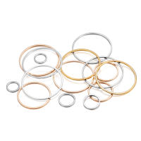 20-50Pcs Anillos Redondos Para Pendientes De 8-60mm Conectores De Hilo De Aro Para Fabricación De Joyas DIY Accesorios De Anillos Cerrados De Metal Para Manualidades - details 5