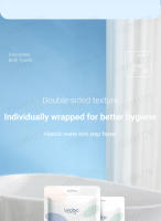 Toalla De Baño Compresionada De Algodón Puro Absorbente Y Suave Para Viajes Toalla Facial Desechable Tamaño Grande Y Portátil Amigable Con La Piel - details 13