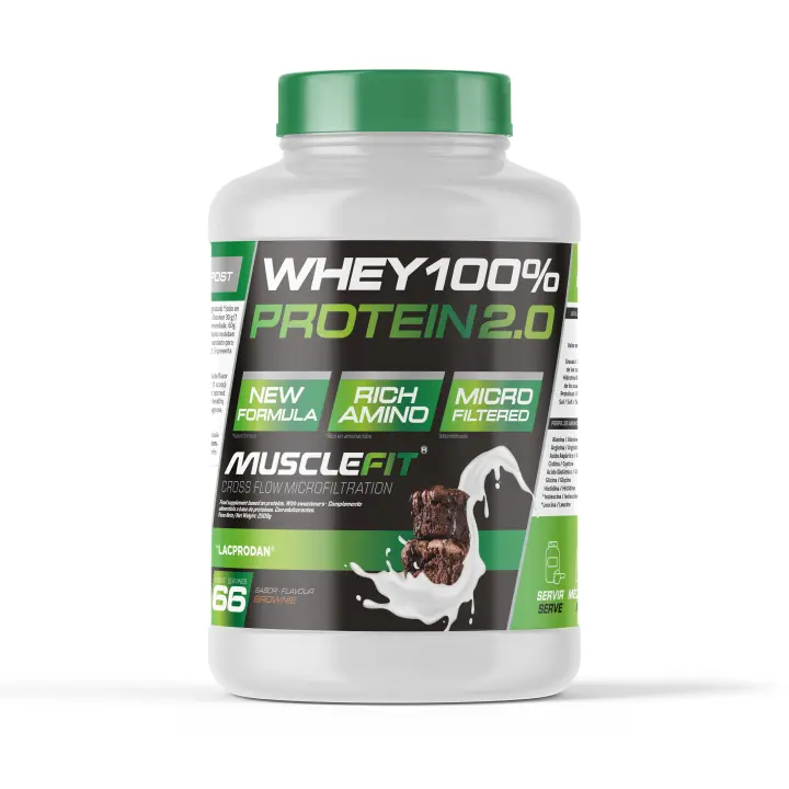 Whey 100% Protein 2000g - MuscleFit│MUSCLECULT Rincón  Concentrado de Proteína para Creación de Músculo - 1