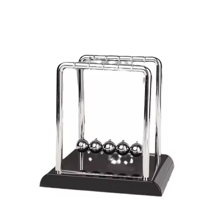 Bola De Newton De Swing Creativa Para Escritorio Decoración De Física Regalo Para Estudiantes Alivio Del Estrés Metal - 1