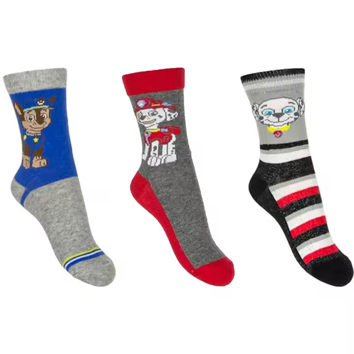Pack de 3 Pares de Calcetines Variados de la Patrulla Canina (Talla 31/34) - 1