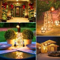 Guirnalda De Luces De Navidad 5M/10M Iluminación Exterior E Interior Para Jardín Casa Árbol Boda Decoración Con Pilas Incluidas - details 1