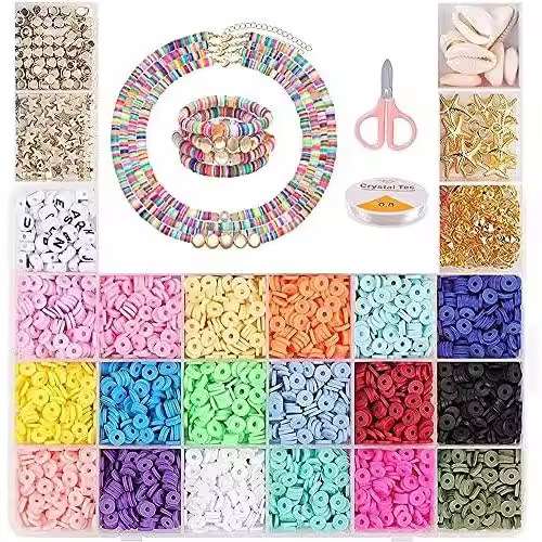 Regalo Niña de 4 5 6 7 8 9 10 11 Años, Kit Abalorios para Hacer Pulseras Niña, Kit Manualidades y Juguetes para Niñas 4-10 Años, Rose,Rosa - 1