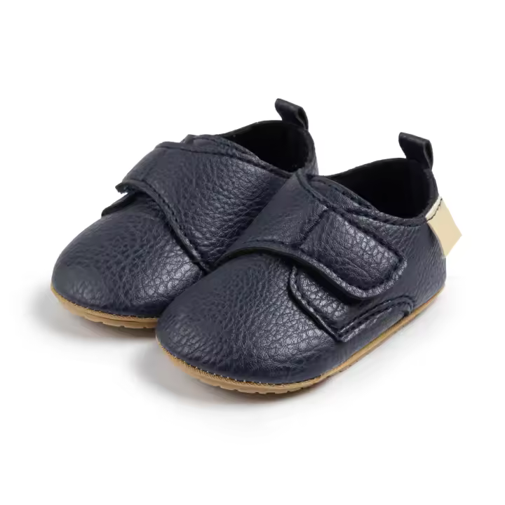Nuevos Zapatos De Cuero Retro Para Bebés Clásicos Multicolor Casuales Para Niños Y Niñas Suela De Goma Antideslizante Primera Caminata Infantil Tallas Adecuadas Para Primavera - 1
