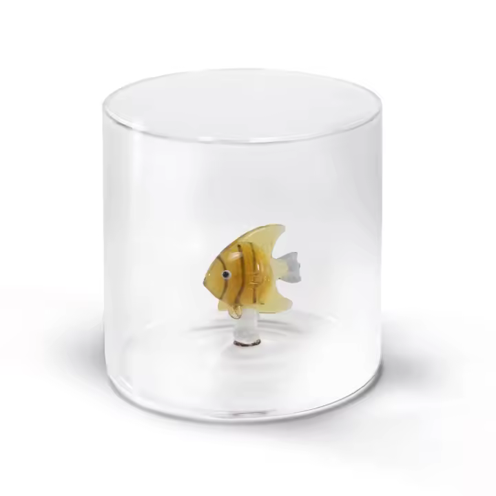 WD Estilo de vida vidrio borosilicato CC 250 ml oro decoración de pescado - 1