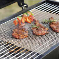 Suela De Barbacoa Resistente Al Calor Sustitución Malla De Hierro Fundido No Adherente Para Asar Al Aire Libre Herramienta Reutilizable De Barbecue - details 5