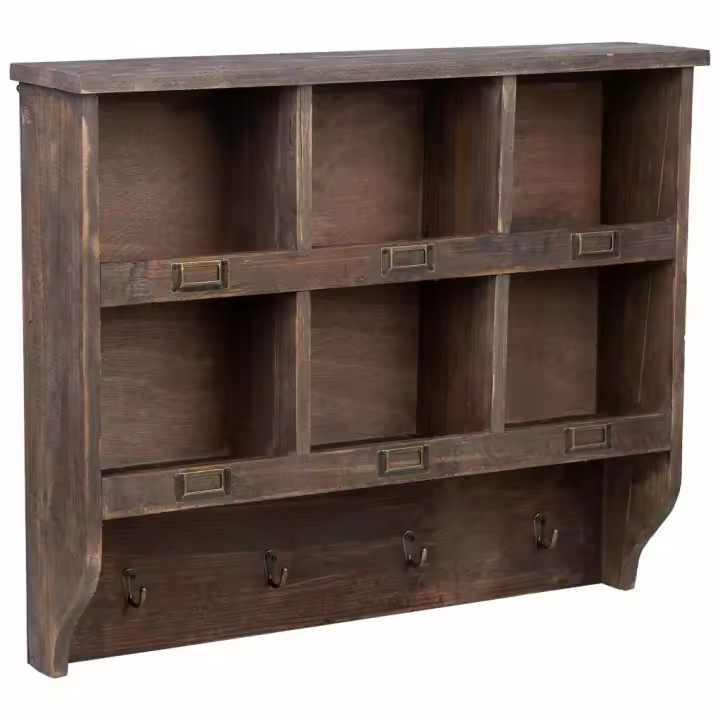 Estantería pared madera 72x15x59h cm - 1