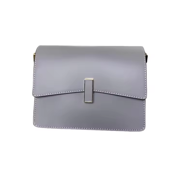 BOLSO MUJER PIEL EXCELENTE CALIDA BANDOLERA GRIS - 1