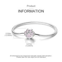 Pulsera De Plata 925 Para Mujer Con Cierre Original Y Cadena De Serpiente Adecuada Para Colgar Charm Brillo Zirconia Pulsera Clásica Para Fiestas - details 48