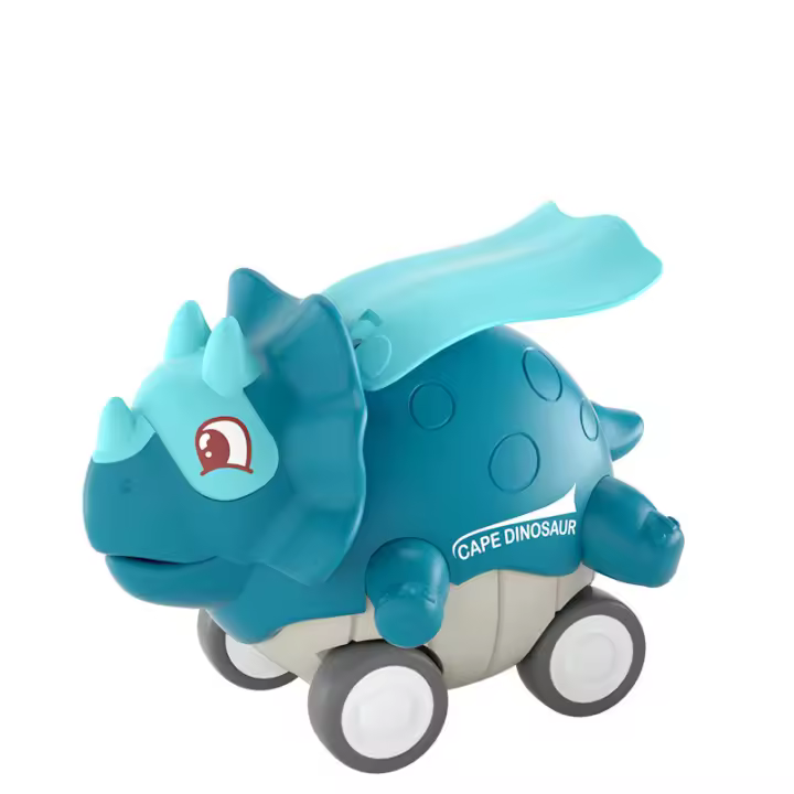 Coche De Dinosaurio Con Capa Para Niños Juguetes Educativos Para Niños Regalos De Halloween Y Navidad Material De Plástico Sin Batería Adecuado Para Edades 7-12 - 1