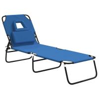 vidaXL Tumbona plegable acero recubrimiento en polvo tela Oxford Azul, Negro, Rojo Sillas de Exterior Ideal para jardín, playa, piscina, terraza Tumbona Piscina Tumbonas Playa Tumbonas Jardín Exterior - details 2