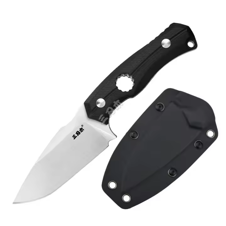 Cuchillo De Fija Sanrenmu S725P Con Funda 14C28N Para Camping Al Aire Libre Supervivencia Táctica Caza Herramienta EDC Combate Mejor - 1