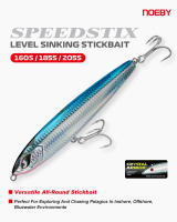 Noeby Señuelo De Pesca En Agua Salada Lanzador De Señuelos Duro Artificial 160mm 75g 185mm 114g 205mm 154g Para Pesca En Mar - details 0