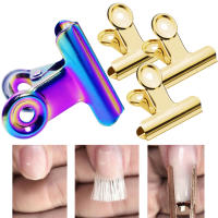 6PCs Clips De Fijación Para Uñas En Manicura Extensión De Fibra Modelado De Acero Inoxidable Herramientas De Uñas - details 0