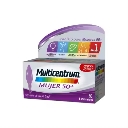 MULTICENTRUM MUJER 50 90 COMPRIMIDOS - 1