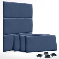 DHOME Juego de Paneles Tapizados de Lino Pack Autoadhesivos para Pared Acústicos Absorbentes Protección Tercera Gama de Colores - details 5