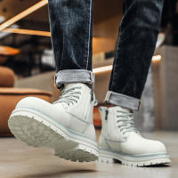 Botas De Moto Para Hombre Alta Corte Invierno Con Cierre De Cremallera Lateral Botas De Lluvia Calientes De Exterior Talla 46 - details 17